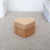 Gift Engagement Heart Shaped Walnut Wood Jewelry Earring jewelry box wooden jewelry box wooden box