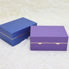 Luxury Customized LED Rubber Painting Box Jewelry Gift Box Bracelet Necklace Ring Earring Jewelry Box Package