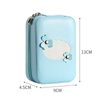 Lipstick storage box small single PU leather portable travel cosmetic bag Women's Small makeup with mirror lip lacquer jewelry
