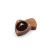 Customized wooden triangle shape jewelry box for ring gift storage wooden jewelry packaging box