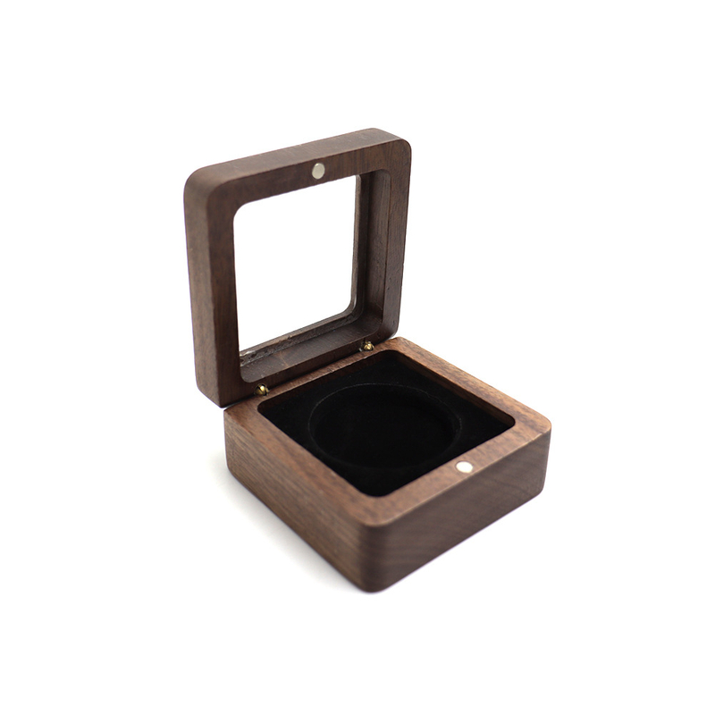 Jewellery Square Hinge Ring Box Pair Ring box Wooden Ring Box Engravable