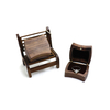 Square Black Walnut Ring Box Jewelry Box Creative Wooden Ring Box Jewelry Wood Storage Box Flannel Lining Gift box