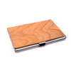 Personalized Walnut Wood Business Card Holder for Women Men DIY Pocket Business Card Case Slim Business Card Wallet Holders box