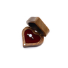Heart Shaped Wood Ring Box Magnetic Proposal Ring Box for Engagement Wedding Ceremony Birthday Gift wood ring box