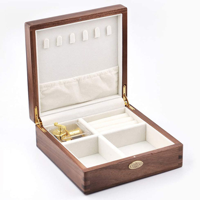 Luxury design wooden type custom watch jewelry necklaces packaging box