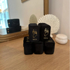 Unique Mini Ring Travel Box Black Full Box Rings Velvet Jewelry Packaging Portable Jewelry Storage Box Ring Earring Holder