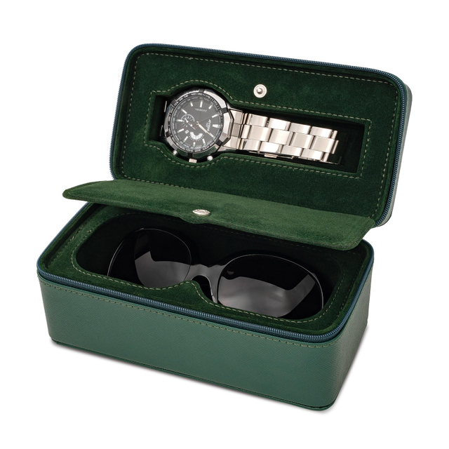 Factory OEM Handmade Pu Leather Man And Woman Watch Box Watch Packaging Box with Zipper