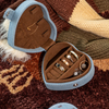 Cute Mushroom Embroidered Jewelry Packaging Box with Logo Heart Denim Jewelry Storage Box Earring Ring Necklace Jewelry Box