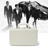 Custom Logo Three Layer Women Jewelry Organizer Display Storage Case Holder White Leather Jewelry Suitcase Gift Box