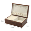 Chinese Style Solid Wood Drawer Flannel Lined Large Capacity Double Layer Household Necklace Bracelet Ring Earring Jewelry Storage Box