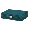 Ins Style Flannel Large Capacity Earrings Ring Necklace Jewelry Display Storage Box with Metal Lock