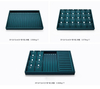 High Grade Custom Rectangular Green Velvet Ring Necklace Bracelet Jewelry Tray Jewelry Storage Display Box