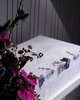 Customizable Flowers Embroidered Watch Jewelry Box Packaging Logo Fabric Single Watch Organizer Necklace Watch Display Box 