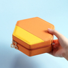 Custom logo Pu Leather Travel Earring Large Jewelry Storage Box luxury Portable Jewelry box Organizer