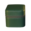 Custom Pu Leather With Velvet Watch Pillow Watch Strap Box Luxury zipper travel Gift Watch Display Box