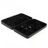 Luxury Velvet Jewelry Case Travel Jewelry Box Wheeled Jewelry Travel Box with Zipper