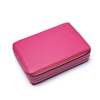 Custom Portable PU Leather Ladies Travel Jewellery Box Zip Case Storage Organizer Box