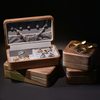 Jewelry Display Box Micro Fiber Jewelry Display Case Necklace Ring Earring Storage Organizer