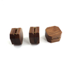 Wooden Square Jewelry Box Flannel Ring Pendant Bracelet Necklace Packaging Jewelry Gift Box