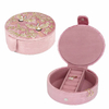 Velvet Jewelry Box Packaging Luxury Flower Bee Embroidered Jewelry Necklace Ring Bracelet Boxes Gift Box for Jewelry Accessories