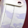 Premium Purple 2 Layered Circular Jewelry Box Packaging with Mirror Portable Jacquard Leather Ring Earring Jewelry Storage Box