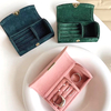 Custom Logo Velvet Travel Minimal Jewelry Organizer Case Packaging Box EECA