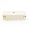 Custom Logo Travel Jewellery Organizer Rectangle Storage Jewelry Boxes Case Luxury White Leather Jewelry Box 