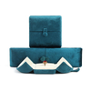 Luxury Custom Small Velvet Double Open Jewelry Ring Earrings Pendant Packaging Box Wholesale