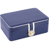 High Grade Anti-oxidation Leather Two Layer Jewelry Earrings Necklace Bracelet Watch Hair Accessories Hairpin Storage Box