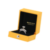 Small Square Paper Cardboard Magnetic Closure Valentine's Day Necklace Jewelry Gift Packaging Box With Custom Logo