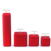 Custom Logo Small LED Light PU Leather Ring Necklace Pendant Jewelry Storage Packaging Box Wholesale