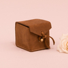 Cowboy Wedding Themes Leather Engagement Ring Box Closure Rope Strap Boxes for Velvet Earrings Necklace Jewelry Box Organizer
