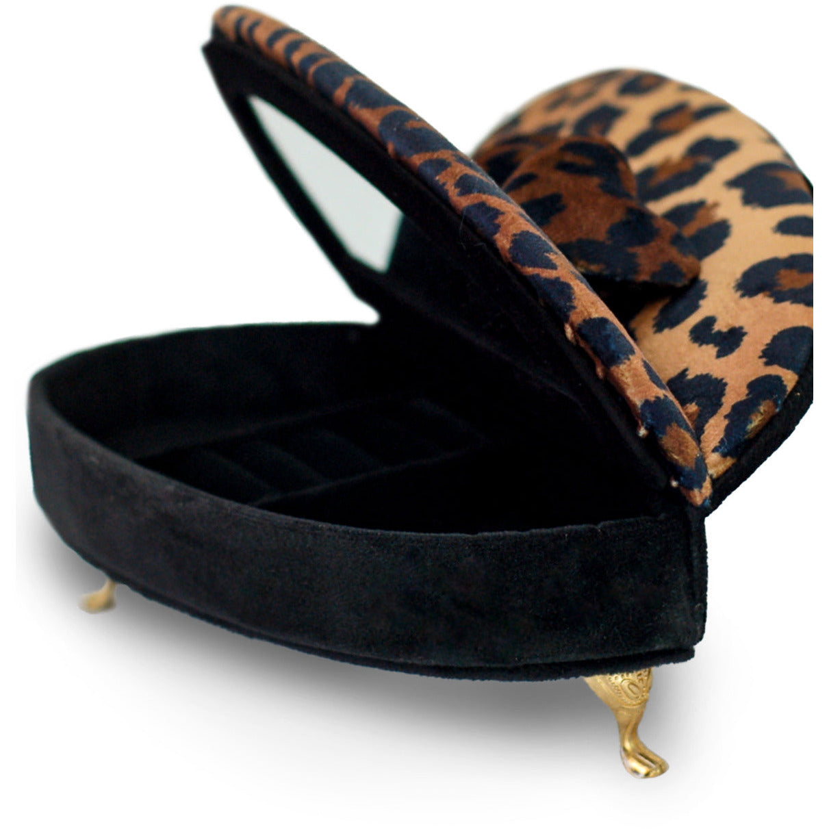 Custom Mini Sofa Leopard Jewelry Box Organizer Velvet Fabric Vintage Earring Box Packaging Ring Necklace Display Box
