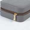 Small Leather Jewelry Carrying Cases travel jewelry organizer Cosmetic Storage box with LOGO custom Make Up jewellery organizer