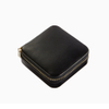 Customized PU Leather Round Single Layer Simple Leisure Travel Portable Jewelry Storage Box