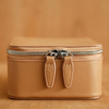 Mini display packaging boxes travel case pouch organizer leather jewelry storage box
