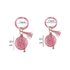 Portable zipper Round Shape Jewelry Necklace Ring Box Velvet Jewelry Gift Boxes makeup box With mirror