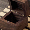 Wood small square shape Ring Box Wedding Wooden Ring Holder Wedding box size natural wood gift BOX