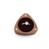 Customized wooden triangle shape jewelry box for ring gift storage wooden jewelry packaging box