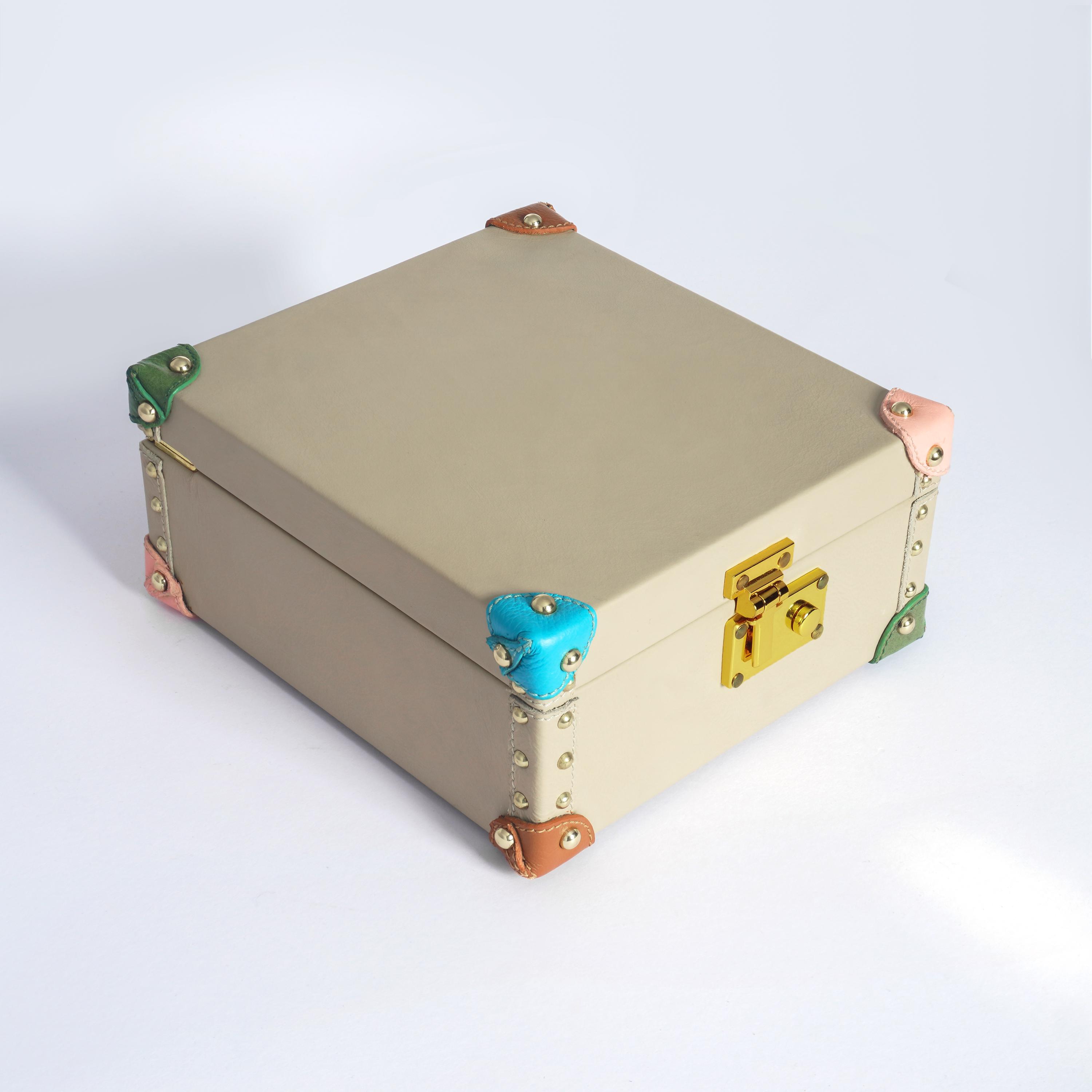 Premium Watch And Bracelet Box Storage Leather Handmade Custom Travel Personalized Jewelry Watch Gift Box Packaging