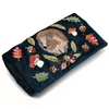 Hedgehog Round Embroidery Trinket Box Custom Jewelry Box Jewelry Roll Bag