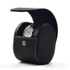 High-end Custom Logo 1 3 Slots Storage Roll Up Genuine Leather Watch Gift Boxes Travel Watch Case for Wrist Watch 