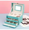 Manufacturers Supply Chinese Style Pu Leather Large Jewelry Organizer Storage Box for Ring Necklace Pendant Watch Wedding Gift