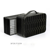 Custom Luxury PU Leather Three Layer Makeup Organizer Cosmetic Earrings Necklace Ring Jewelry Display Storage Box Zipper