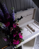 Customizable Flowers Embroidered Watch Jewelry Box Packaging Logo Fabric Single Watch Organizer Necklace Watch Display Box 