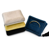Custom Logo Color Blue Velvet Suede Jewelry Box Luxury Bangle Bracelet Necklace Box Jewellery Packaging Display Box Holder