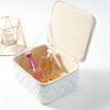 Zipper travel Jewelry Box Pu Leather Display Custom LOGO Packing Gift Box for Jewelry