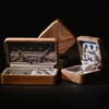 Jewelry Display Box Micro Fiber Jewelry Display Case Necklace Ring Earring Storage Organizer