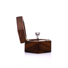 Wooden Luxury Box Hexagonal Solid Wood Jewelry Ring Package Box Heart Shaped Jewelry Wooden Ring Box