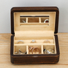 Wood gift necklace mirror velvet box packaging earrings custom jewelry box organizer